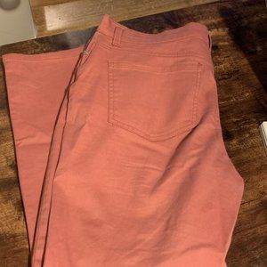 Gloria Vanderbilt AMANDA Salmon Mauve Pink Jeans, Size 14 Short, Stretch Jeans